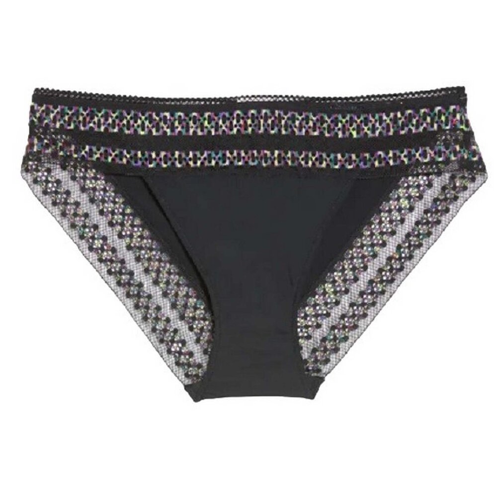 Calvin Klein Colorful Stripe Lace Bikini Underwear SMALL